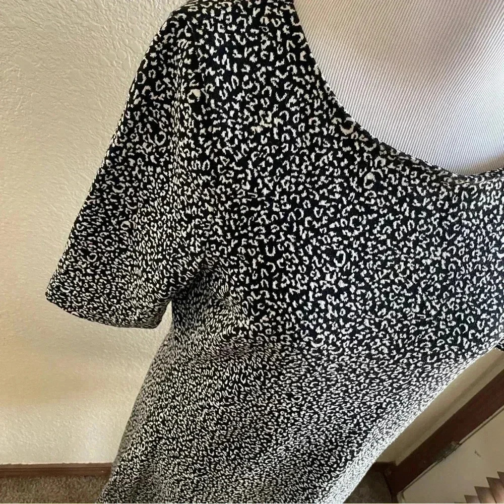 & Other Stories Swing Skater Dress Leopard Cheetah Print Mini Short Sleeve: 10 - Picture 4 of 11